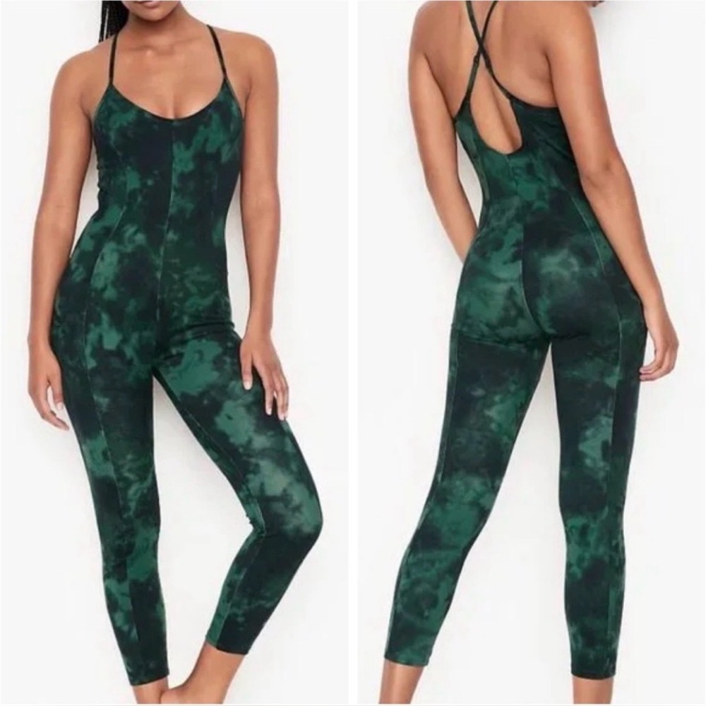 Green Tie-Dye Jumpsuit